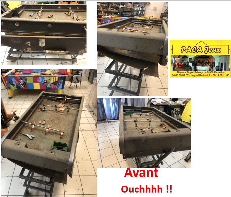 rénovation baby foot avant